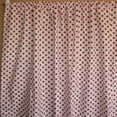 thumbnail image 3 of Cotton Curtain Stars Print 58 Inch Wide Red on White, 3 of 3