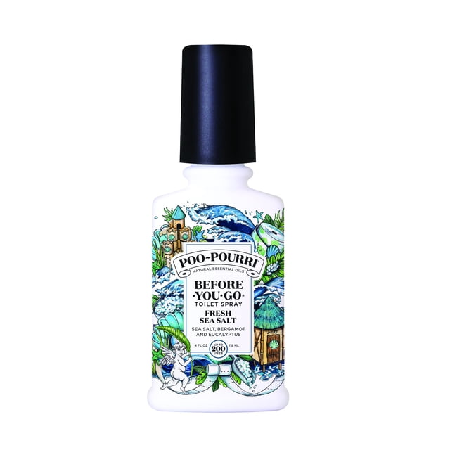 Spray de baño Poo-Pourri Before-You-Go, sal marina fresca, 120 ml