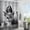 Black and White Dog Shower Curtain 001, variant on Funny Animal Bigfoot Shower Curtain Cool Monkey Sasquatch Playing in Toliet Bathroom Shower Curtain Set with Hooks Bigfoot Bathroom Decor Set Boys Teen Shower Curtain for Boys Mens 72"x72"