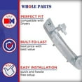 thumbnail image 4 of Whole Parts Dryer Door Hinge (Black) Part # 4774EL2001A - Replacement & Compatible with Some LG Dryers, 4 of 9