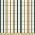 thumbnail image 2 of Ambesonne Abstract Fabric by the Yard Upholstery, Vertical Pattern Stripes, 5 Yards, Pale Rust and Multicolor, 2 of 5