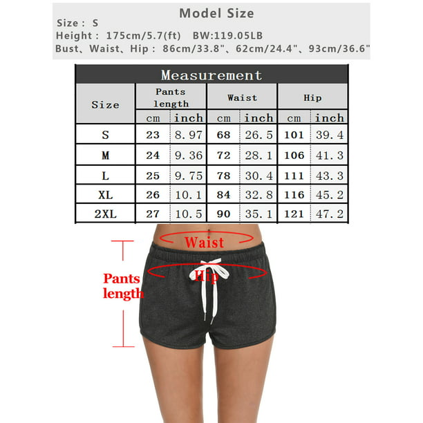 Mart Perseus Verbaasd Doaraha Women's Slant Pocket Drawstring Waist Track Shorts - Walmart.com