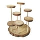 thumbnail image 3 of Expositor de madera con soporte de exhibición, vitrina, estante de exhibición multifunción de varios niveles 7 plataformas, 3 of 9