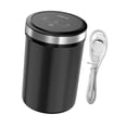 thumbnail image 2 of Bote de café al vacío automático, contenedor de almacenamiento de alimentos, contenedor de comida de boca ancha, contenedor de café para té, azúcar, negro, 2 of 8