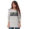thumbnail image 4 of Off Duty Unicorn Fantasy Women's Long Sleeve T Shirt Brisco Brands M, 4 of 5