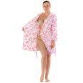 thumbnail image 3 of Casual Nights Women's Hearts Fleece Hooded Bathrobe Robe, 3 of 5
