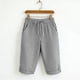 thumbnail image 5 of Pantalones Sueltos de Pierna Ancha para Mujeres Pantalones Cortos Sueltos Elásticos de Raya Casual Pantalones Cortos de Pierna Ancha Recta con Bolsillo, 5 of 8