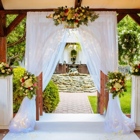 Wood Arch, 85" Garden Archway Lattice Trellis Pergola for Backyard Climbing Plants Outdoor Wedding Decor