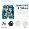 thumbnail image 5 of Balery Hawaiian Style Mens Swim Trunks Swim Shorts for Men Quick Dry Inseam Beach Shorts with Compression Liner Pocket-, 5 of 9