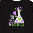 thumbnail image 4 of Inktastic Made with Lots of Love and Science heart bubbles in a beaker Boys or Girls Long Sleeve Toddler T-Shirt, 4 of 5