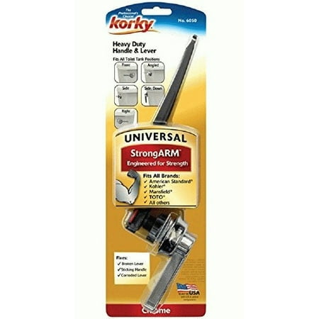Korky StrongARM Universal Chrome Tank Lever with Classic Style Handle 6050BP