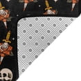 thumbnail image 3 of DouZhe Vintage Skull Oldschool Rose Pattern Area Rugs Non-Slip Machine Washable Floor Mat, Style Carpet Doormat, 63x48 inches, 3 of 6