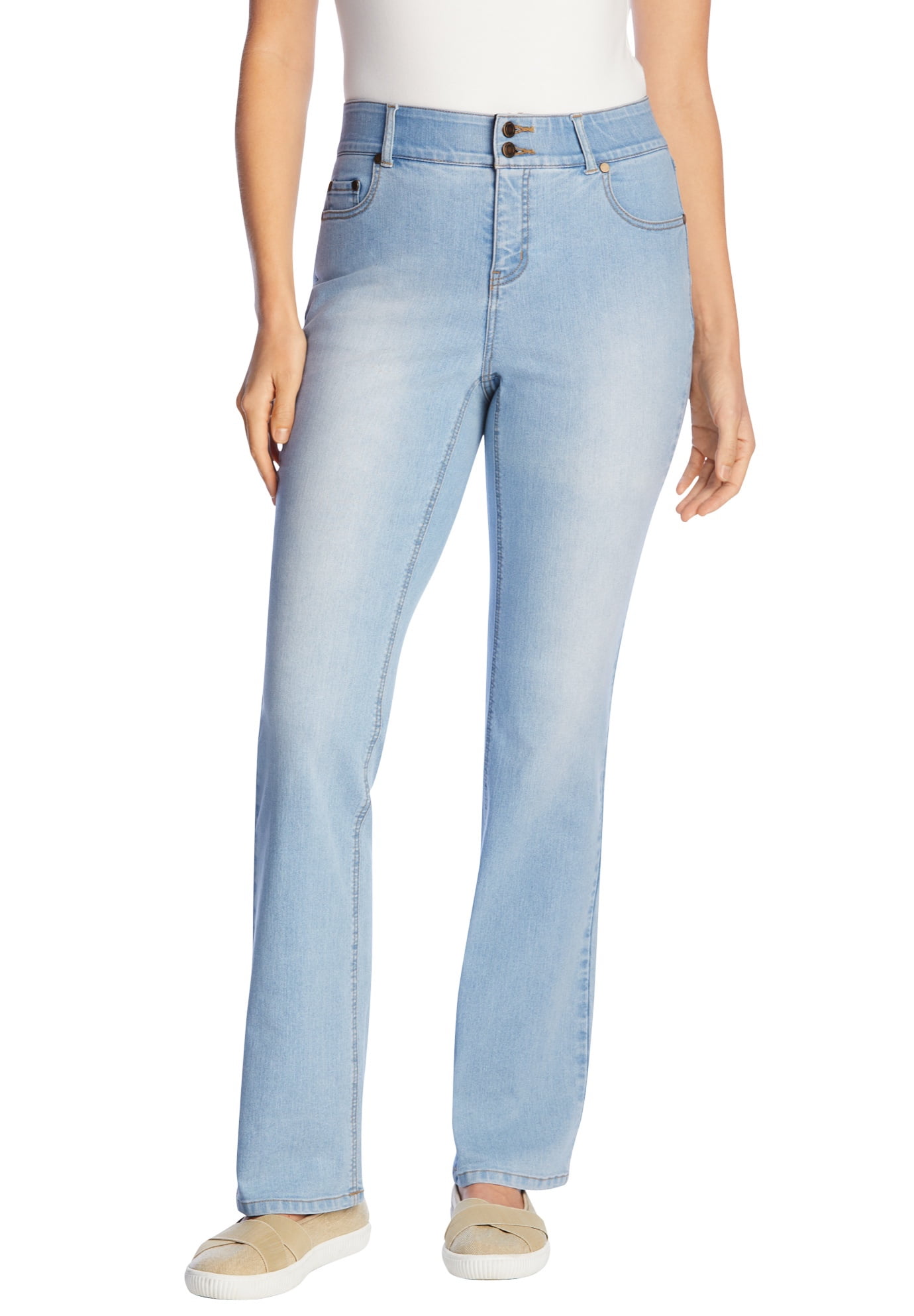 Woman Within Womens Plus Size Bootcut Tummy Tamer Jean