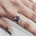 thumbnail image 4 of Natural Garnet Ring, Rough Garnet Gemstone Ring, January Birthstone, Boho Gypsy Ring, 925 Sterling Silver, Womens Ring, Christmas, Thanksgiving, Handmade, Statement Jewelry, Rough Gemstone Jewelry, 4 of 6