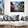 thumbnail image 3 of Designart Beautiful Milis Street Sardinia - Landscape Printed Throw Pillow - 18x18, 3 of 4