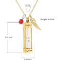 thumbnail image 2 of Cremation Urn Necklace for Ashes Timeless Hourglass Memorial Pendant Keepsake Jewelry for Human Pet Ashes, 2 of 7