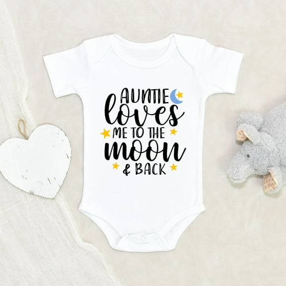 Auntie Baby Clothes - My Auntie Loves Baby To A Moon And Back Clothes - Aunt Baby Clothes