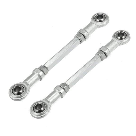 2pcs M8 110mm Adjustable Steering Tie Rod Ball Joint for 49cc Electric ATV Go Kart Steering Column Steering Suspension