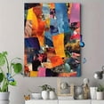 thumbnail image 4 of Abstract Collage Textured Canvas Print, Wall Decor for Living Room Bedroom Office Hotel Apartment Creative Space, 4 of 8