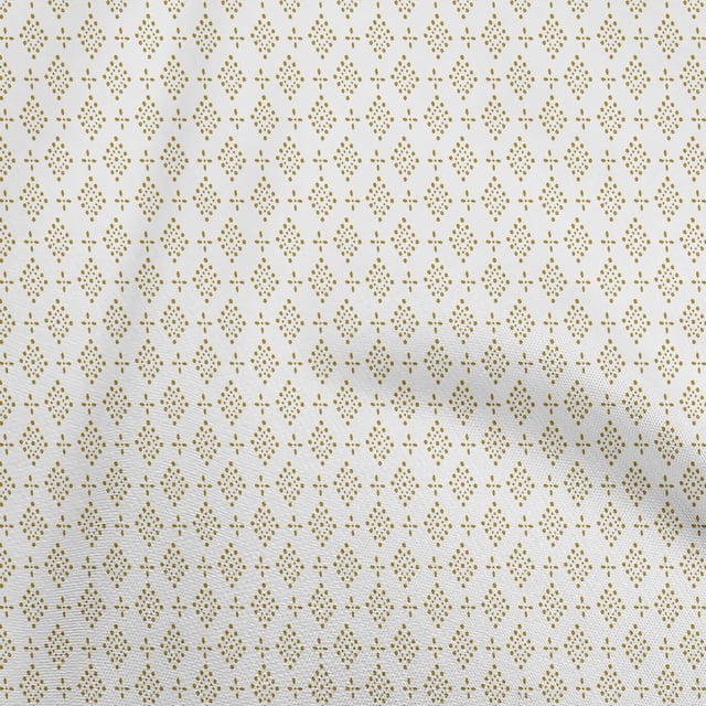 oneOone Velvet Light Brown Fabric Block Craft Projects Decor Fabric Printed By The Yard 58 Inch Wide-SJ