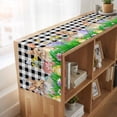 thumbnail image 6 of Table Runners 72 Inches Long Dress Scarves, Easter Bunny Farmhouse Kitchen Table Runner, Coffee Tablerunners, Spring Easter Eggs Chicken Black White Plaid 18x72 Inch, 6 of 9