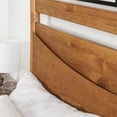 thumbnail image 2 of Atticus Beveled Headboard Solid Wood Queen Bed in Caramel, 2 of 11