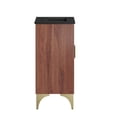 thumbnail image 2 of Modway Daylight 18" Solid Mango Wood Bathroom Vanity in Black/Walnut, 2 of 7