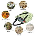 thumbnail image 6 of Uemuo Bamboo Stems And Leaves Print Tote Bags for Women,Large Capacity Corduroy Bag,Reusable Grocery Shoulder Bag,Beach Tote with Zipper Closure, Daily Essentials, 6 of 7