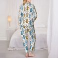 thumbnail image 6 of Wukai Cartoon Poodle Dog Print Women's Pajama Set - Soft Long Sleeve Sleepwear for Comfort and Style-Small, 6 of 9