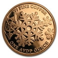 thumbnail image 2 of 1 oz Copper Round - Merry Christmas (Graffiti), 2 of 3