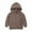 Brown, variant on Toddler Boys Hoodie Children Solid Thick Warm Hooded Pullover Sweatshirt