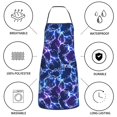 thumbnail image 6 of Pofeuu Blue Lightning1 Print Aprons with Pockets, Cute Aprons for Kitchen, Cooking, Server, Barber, Chef Apron, 6 of 7