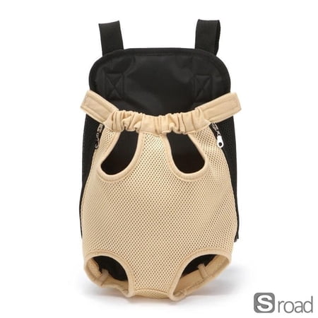 Airline Approved Pet Carrier Backpack For Small Dogs & Cats - Lightweight Breathable Mesh Kennel With Expandable Side Front & Back Carry Camouflage Design For Travel Hiking (11lb Capacity) Beige