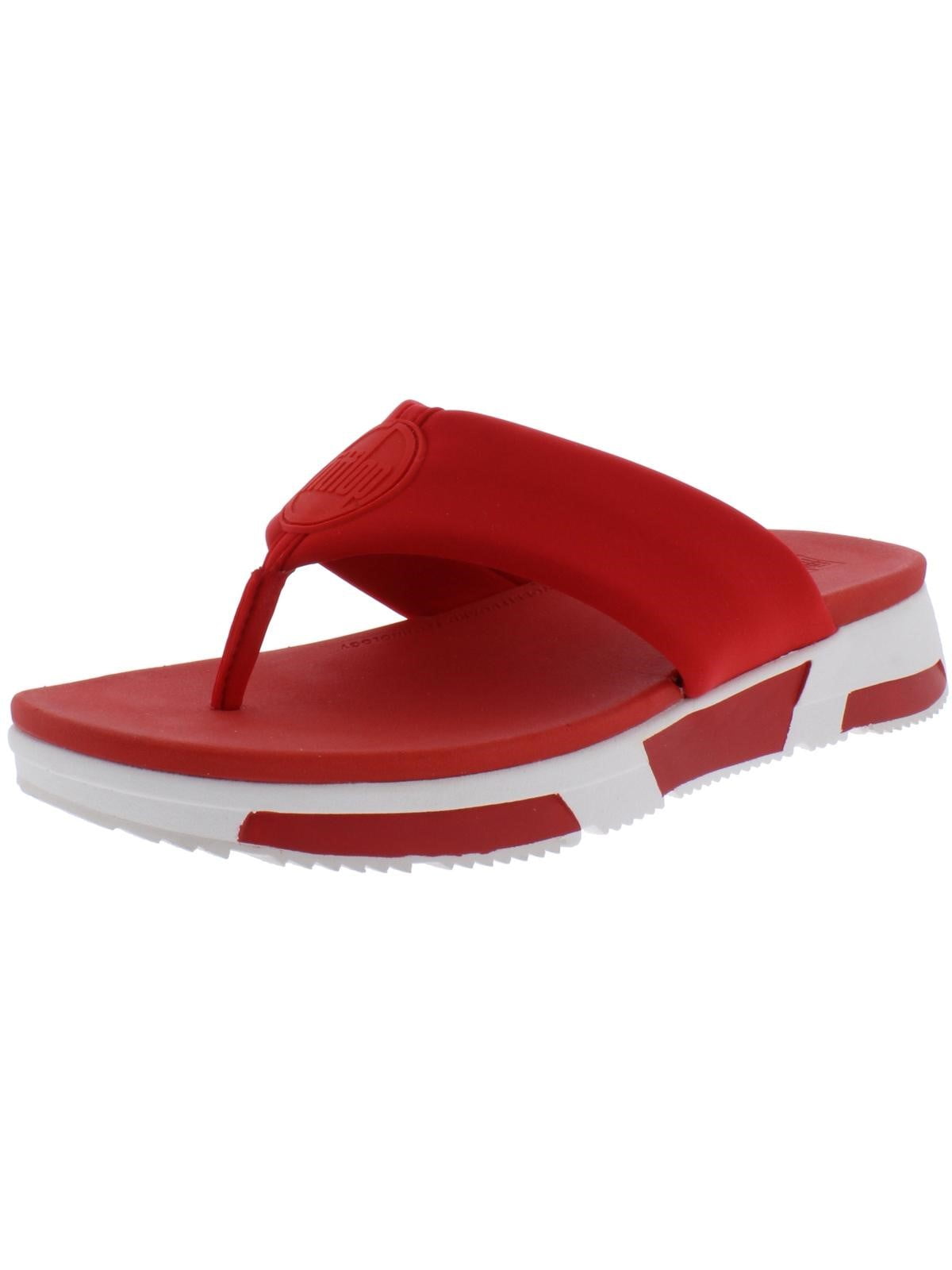 red fitflops size 6