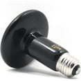 thumbnail image 2 of czcpp-150W 110V Ceramic Heat Lamp, Infrared Bulb Emitter No Harm No Light for Pet Brooder Coop Chicken Lizard Turtle Snake Aquarium (7.5 x 10cm Black), 2 of 4