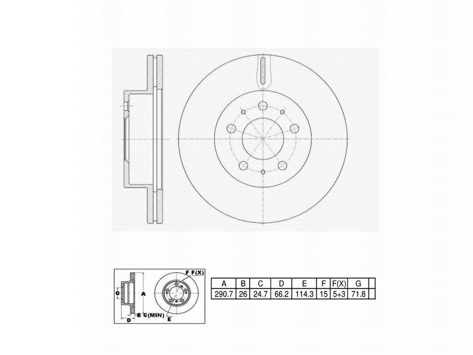 Winstop Brake Rotor, Front WS231967, Ford Crown Victoria 1997-1995