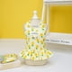 thumbnail image 4 of Dinheiro Conjunto de arnés y correa para perro pequeño, lindo vestido de princesa para cumpleaños, vestidos para perros con estampado de frutas suaves, vestidos para cachorros, ropa para perros, 4 of 7