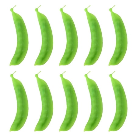 

10pcs Fake Snow Bean Models Decorative Vegetable Models Shooting Props
