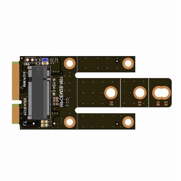M.2 NGFF to mPCIE Adapter Board with Card Slot for Connectivitys