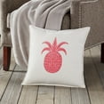 thumbnail image 2 of Greendale Home Fashions 20" x 20" Pink Pineapple Cotton Canvas Decorative Pillow, 2 of 4