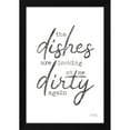 thumbnail image 2 of Marla Rae 13x18 Black Modern Wood Framed Wall Art Titled - Dirty Dishes, 2 of 6