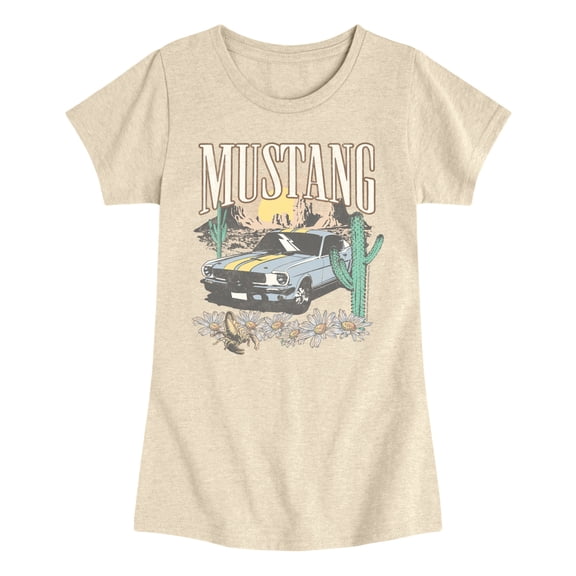Ford - Mustang Desert - Youth Girls Fitted Short Sleeve T-Shirt