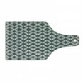 thumbnail image 1 of Geometric Cutting Board, Tribal Pattern Aztec Civilization Inspired Digital Art Monochrome Americas, Decorative Tempered Glass Cutting and Serving Board, Wine Bottle Shape, Black White, by Ambesonne, 1 of 1