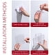 thumbnail image 5 of Organizador montado en la pared | Soporte adhesivo transparente para teléfono celular Tereftalato de polietileno 9.9x5.2x12.5cm Oficina Sala de estar Baño Cocina Almacenamiento | Caja de carga, 5 of 7