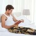 thumbnail image 5 of Sikiie Grim Coffee Skull Pajama Pants Men, PJ Bottoms, Sleep & Lounge Pants-Medium, 5 of 6