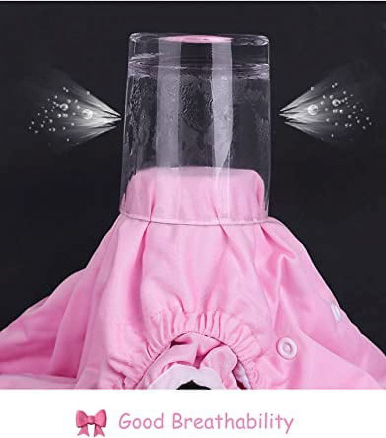 CutiePlusU Adult Cloth Diaper Washable Adult Pocket Nappy Cover Adjustable Reusable Breathable Leak Free Pink