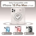 thumbnail image 2 of Funda de teléfono CAPRARO Cute para iPhone 15 Pro Max, color piedra, 2 of 8