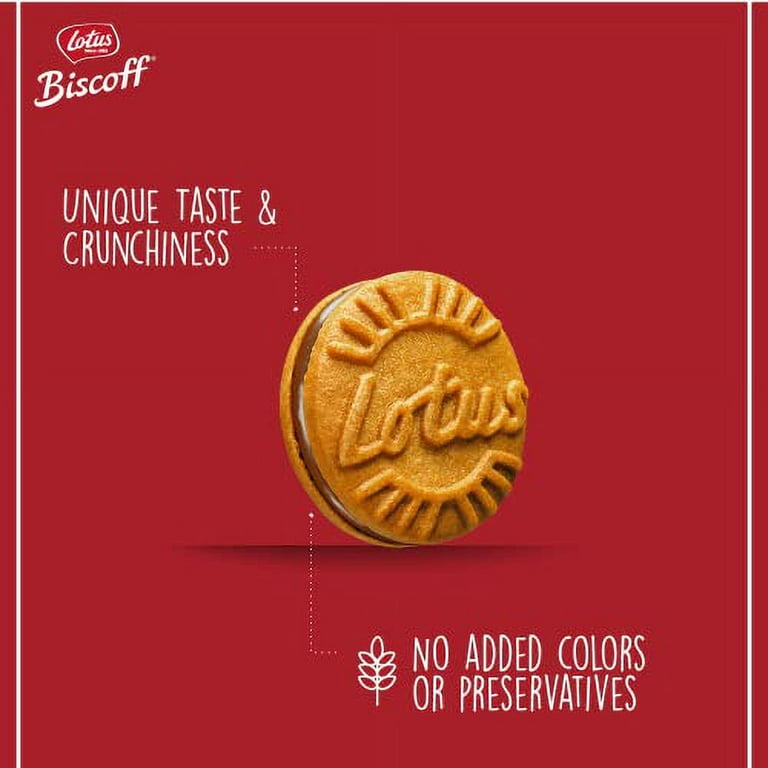 Lotus Biscoff Sandwich Cookies, .. Milk Chocolate Cream, 15
