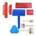 thumbnail image 1 of Juego de 9 Uds de herramientas de granulado de madera, herramienta de pintura de grano de madera, herramientas de pintura de decoración de rodillos, 1 of 8