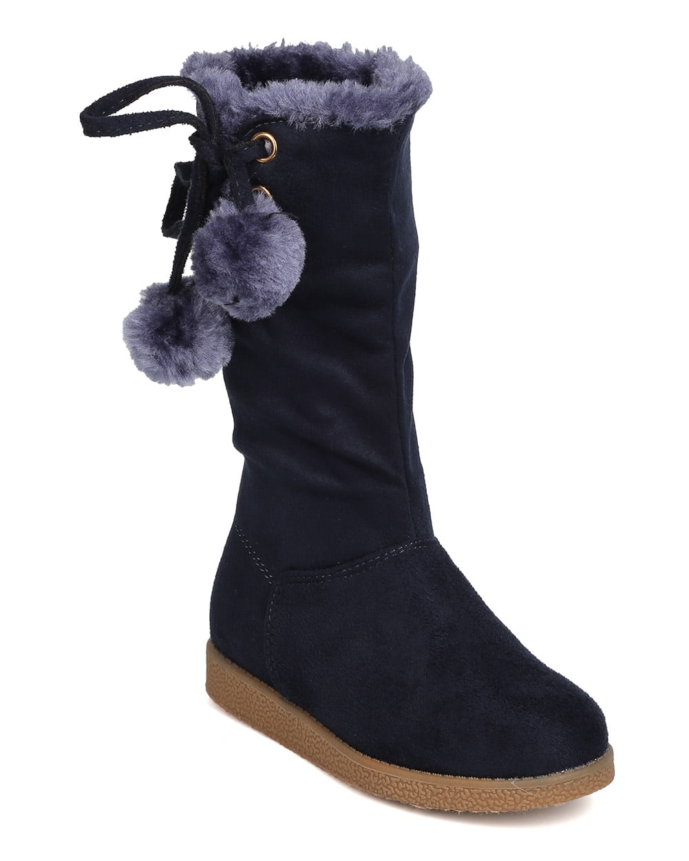 NEW Purple 121U pm Girls Piper Aany 11340 Fur-lined Faux Suede boot 